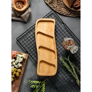 Bandeja de servicio de vidrio de agua de diseño superior de plato de madera superventas para restaurantes de hotel plato de servicio de café de alta calidad de madera - Product Image 6