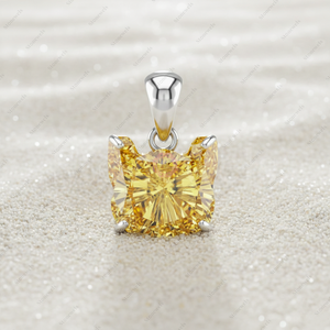 Pendentifs et breloques en argent sterling 925 plaqué or, chat jaune fantaisie de Noël, bijoux fins, diamants cultivés en laboratoire certifiés GIA VVS - Product Image 2