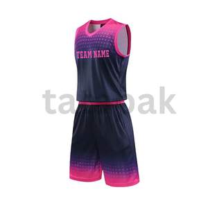 Vêtements de sport vierges Design unique Service OEM respirant Fait à la main Dernier style Uniforme de basket-ball pour adultes - Product Image 2