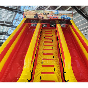 Tobogán Inflable de Doble Carril con Temática de Carreras, Tobogán Comercial de PVC para Fiestas, Parques de Diversiones, Toboganes Inflables - Product Image 2