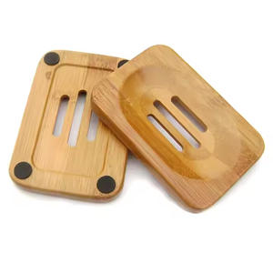 Porte-savon en bois naturel fait à la main Accessoires de salle de bain Savon en céramique par Crescent Crafts - Product Image 4