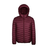 Offre Spéciale hommes bleu veste d'hiver à capuche fermeture éclair contrôle mode bouffant manteau léger et chaud tailles M-5XL vers le bas matériel