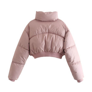 Chaqueta Bomber de Invierno Personalizada para Mujer, Acolchada, de Algodón, para Exteriores, de Alta Calidad, de Lona, Impermeable, Cortavientos, Transpirable, con Cierre y Relleno - Product Image 2