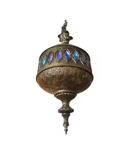 Latest Design <b>Black</b> <b>and</b> <b>Gold</b> Iron Moroccan Hanging Lantern Wedding <b>and</b> Event <b>Decorative</b> Lantern by <b>decor</b> impex - Product Image 2