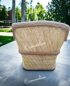 Juego de sofás de ratán de bambú de primera calidad, muebles de madera hechos a mano para exteriores y sala de estar para jardín, balcón y uso en hoteles - Product Image 5