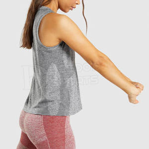 Camiseta sin Mangas de Algodón para Mujer, Transpirable, Informal, con Logotipo Estampado en la Parte Delantera, OEM - Product Image 2