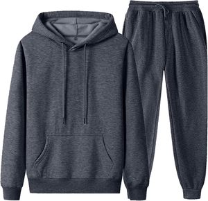 Sweat-shirt et pantalon de survêtement unisexe pour femmes et hommes, ensemble 2 pièces, pull-over - Product Image 1