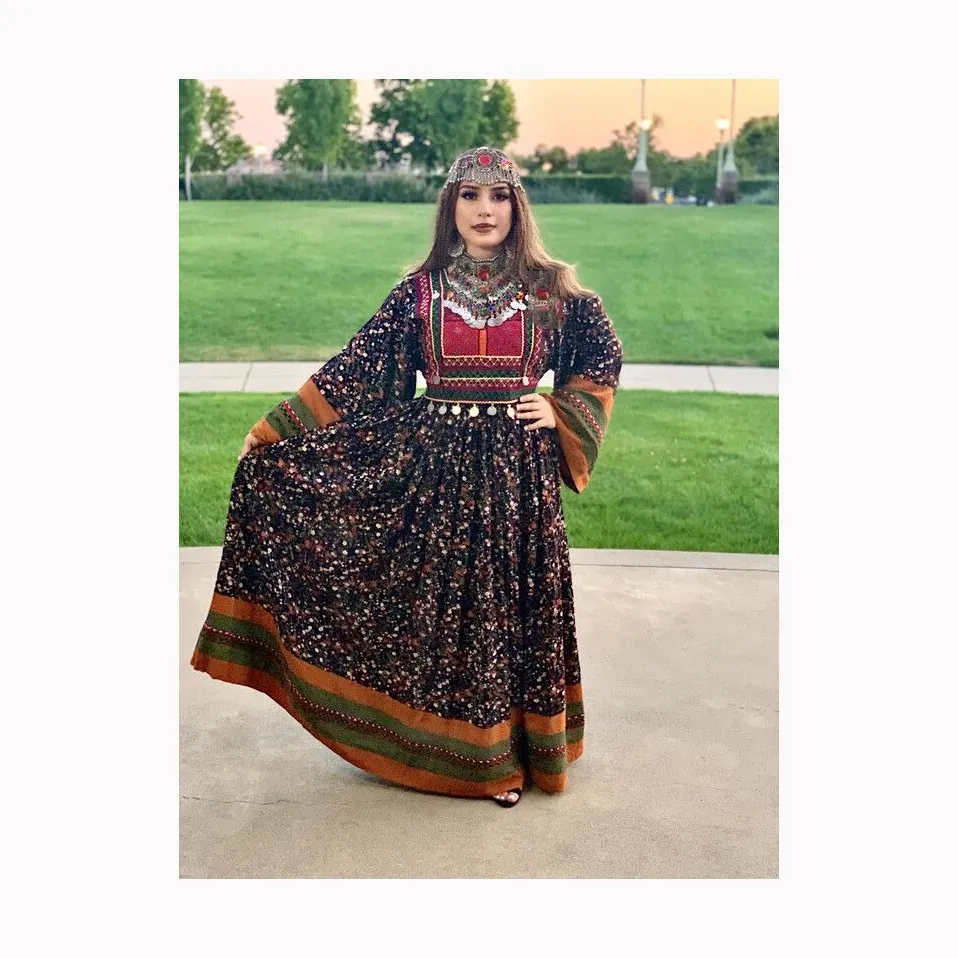 Сделанное вручную традиционное афганское племенное платье, потрясающее платье, очень красивое, Лидер продаж