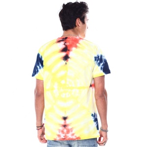 Retro gradient splash cotton oversize unisex <b>tie</b> dye t shirts casual youth fashion airy fabric festival wear - Product Image 6