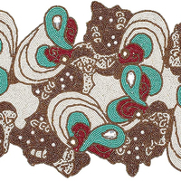 Tapis de Table à fleurs perlées faites à la main de qualité supérieure, nappe de Table pour la cuisine, Table à manger à bas prix