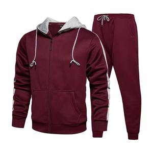 Meilleur prix pour les vêtements de sport en gros, survêtement pour homme uni, 100% polyester/vêtements de sport pour femme, survêtement personnalisé avec fermeture éclair - Product Image 1