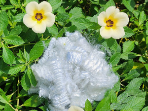 6Dx76mm HF Slick - Hollow Non-conjugated Fire-retardant Polyester Fiber - Product Image 2