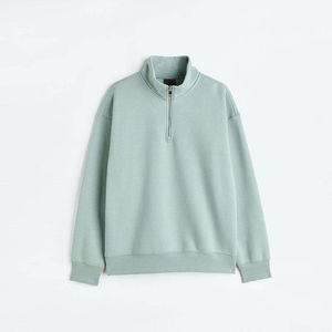 Chaquetas cortavientos con media cremallera para hombre, Tops de lana cálidos de invierno para hombre, sudaderas para hombre, Jersey informal, sudadera de Color sólido a la moda - Product Image 5