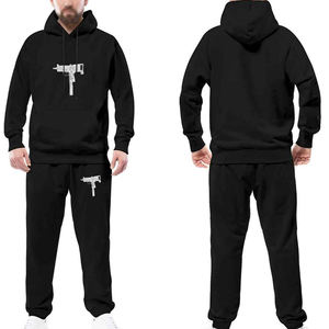 Survêtement athlétique de haute qualité pour hommes Logo personnalisé à capuche Jogging survêtements motif solide été 2 pièces ensemble pour le Pakistan - Product Image 2