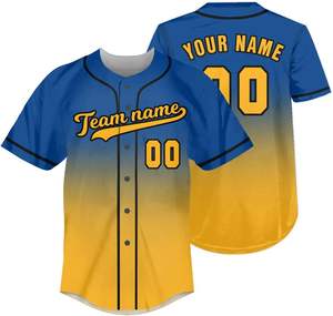 Venta al por mayor de camisetas de béisbol para equipos de secado rápido de poliéster cosido de malla de béisbol uniformes de béisbol sublimados personalizados - Product Image 3