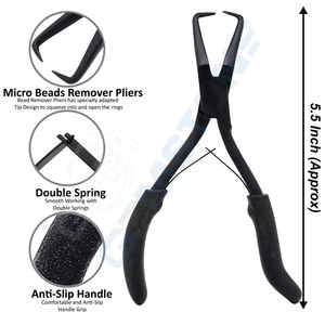 Custom Logo Professional Hair Extension Tool <b>Kit</b> Set with Plier Loop Tool <b>Beads</b> Clips & Accessories – Complete Salon Hair Ext - Product Image 4