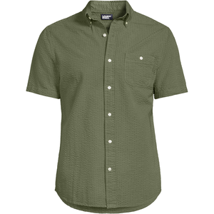 เสื้อเชิ้ตลำลองผู้ชายแขนสั้นสวมใส่สบายเนื้อผ้าเครปพรีเมี่ยม - Product Image 5