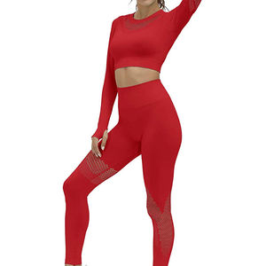 Conjunto de Yoga Deportivo para Mujer 2025, Suave, de Secado Rápido, Transpirable, Cintura Elástica Personalizada, Conjunto de Yoga Personalizado para Venta en Línea - Product Image 5