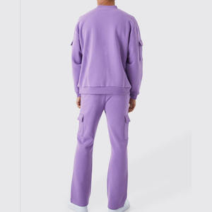 Ropa al aire libre Impreso Chándal apilado Cómodo Algodón suave Invierno Serigrafía Chándales para hombres - Product Image 5