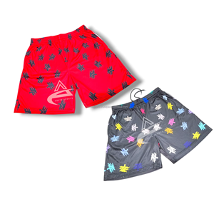 Short de sport en maille de tissu de haute qualité pour hommes Short de sport de survêtement taille moyenne Short de bain Poches tissées - Product Image 1