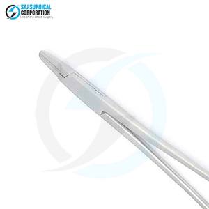 Portaagujas Lawrence manual de acero Diseño de mordazas curvas para un posicionamiento óptimo de la aguja en cirugía cardiovascular y torácica - Product Image 5