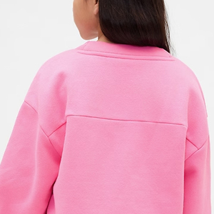 Sweat-shirt pour filles à ourlet côtelé avec col en V, parfait pour l'hiver et les activités de plein air, tissu respirant et doux pour la peau, prix avantageux - Product Image 5