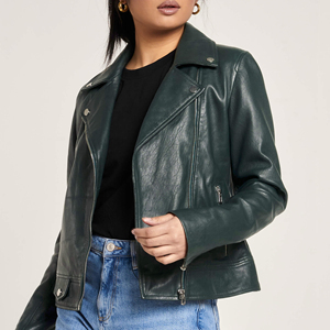 เสื้อแจ็กเก็ตสำหรับผู้หญิงแบบ2025ระบายอากาศได้ดีหนังแข็งแขนยาวตกแต่งหลุมด้วยผ้าฝ้าย - Product Image 4