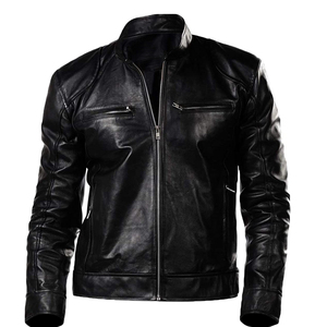 Chaqueta de motorista para hombre y mujer, chaquetas informales inteligentes de cuero para invierno - Product Image 3