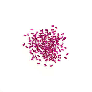 Rubis naturel du Mozambique, baguettes calibrées 1,5x3mm, pierres précieuses en vrac, taille émeraude, forme coussin, rose rouge, traité thermiquement, IGI - Product Image 3