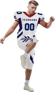 ชุดอเมริกันฟุตบอลคุณภาพสูง ผลิตโดย OEM ราคาโรงงาน ผลิตจากโพลีเอสเตอร์ 100% สำหรับขาย - Product Image 4