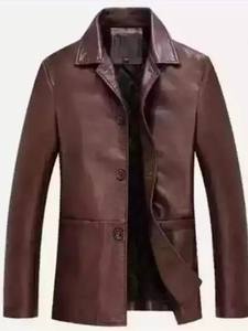 Veste manteau mode décontractée personnalisée de haute qualité en cuir de mouton véritable blazer manteau respirant de style classique - Product Image 6