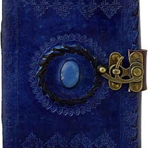 Handmade Vintage da Tạp Chí viết máy tính xách tay <span class=keywords><strong>A5</strong></span> kích thước dễ thương phong cách RÀNG BUỘC ĐỐI với phụ nữ người đàn ông khóa bán đá quý Quà Tặng Nhật Ký - Product Image 1