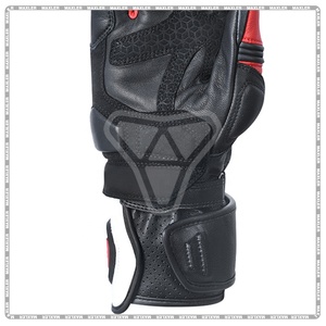 Gants courts haute durabilité pour femmes Équipement de moto confortable en cuir - Product Image 6