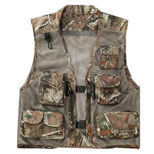 Gilet de chasse camouflage vert woodland double face personnalisé, gilet orange camouflage, gilet de chasse imperméable - Product Image 3