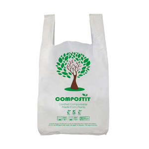 Logo personnalisé Sacs à ordures compostables jetables durables biodégradables fécule de maïs non parfumés Vente en gros Vente à chaud 2025 - Product Image 1