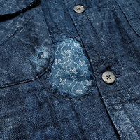Fabricant de vestes sur mesure, veste de travail vintage en patchwork vieilli pour hommes