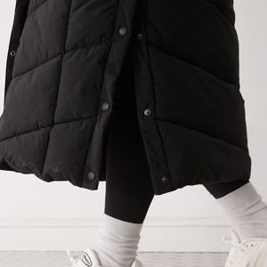 Ventes en gros, veste longue matelassée OEM, hiver, tissu à mémoire de forme réglable, manches longues, fermeture éclair avant, respirante, 2026 - Product Image 6