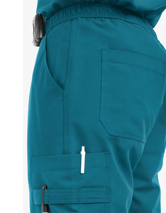 Tenues d'hôpital unisexes en tissu peigné, hauts de blouse à manches courtes, haute qualité, couleur et logo personnalisés, détection des aiguilles - Product Image 6