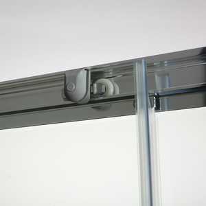 Porte de niche de douche coulissante de 140 cm en verre lisse pour salle de bain et toilettes - Product Image 3