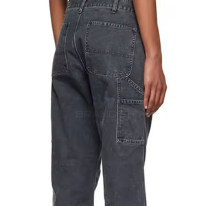 Pantalons pour hommes à usage régulier, vêtements décontractés, logo et taille personnalisés, vente en gros, prix raisonnable, pantalons pattes d'éléphant lavés pour hommes - Product Image 5