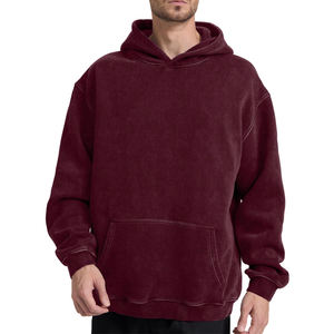 Sudaderas con Capucha de Diseño Moderno con Lavado Ácido para Hombre, Logotipo Personalizado, Transpirables, Tejidas, con Lavado Ácido, MOQ Bajo - Product Image 1