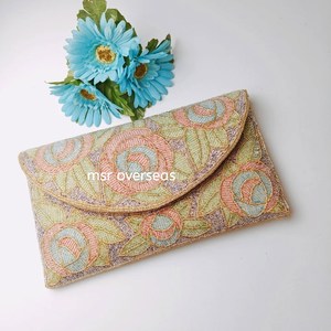 Bolsos de mano hechos a mano para mujer, bolsos de mano, fiestas, bodas, banquetes, cuentas bordadas, lentejuelas brillantes, algodón y poliéster - Product Image 5