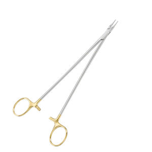 Ryder DIA คีมสเตนเลสขนาด220มม. 8.34 "ที่ใส่เข็มครึ่งทองด้วยมือพร้อมฝากันฝุ่น - Product Image 2