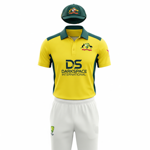 Services OEM & ODM Ensemble d'uniformes de cricket pour hommes 100% Polyester pour l'entraînement sportif d'été Vente en ligne Qualité supérieure - Product Image 3