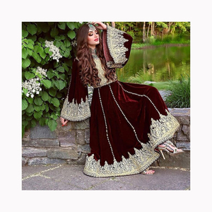 FASHIONISTA INTERNATIONAL Salwar Kameez pour femmes de style indien/pakistanais, en cuir véritable, coton et soie, en stock - Product Image 2