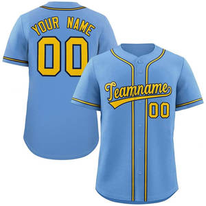 Camiseta de Béisbol Sublimada de Manga Corta, Servicio OEM, Diseño Personalizado, Antibacteriana, Impresa, Directo de Fábrica, MOQ Bajo, Uso Estacional - Product Image 1