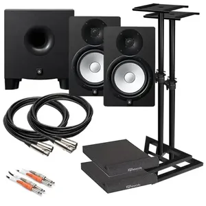 GRAN OFERTA HS8 Altavoz de Monitor de Estudio Activo de 8 Pulgadas - Blanco/Negro PAQUETE COMPLETO - Product Image 2