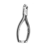 Coupe-ongles professionnels de luxe en acier inoxydable de qualité supérieure, robustes, à ouverture large, lame incurvée, double lame pour ongles