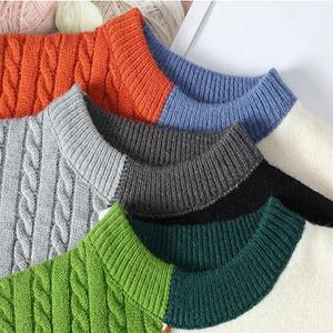 Chất Lượng Cao Cashmere Áo Len Dài Tay Áo Quá Khổ Trống Áo Thun Áo Len Unisex Máy Tính Dệt Kim Áo Len Cho Nam Giới - Product Image 3