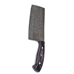 Custom Wholesale High Quality Damascus Steel Cleaver Handmade Custom Damascus Steel Chef Cleaver Kitchen Knife - Product Image 5